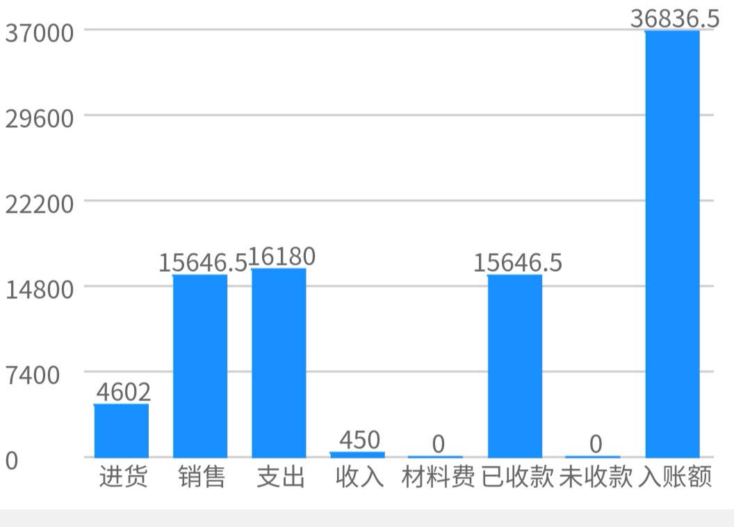 统计的各项金额说明